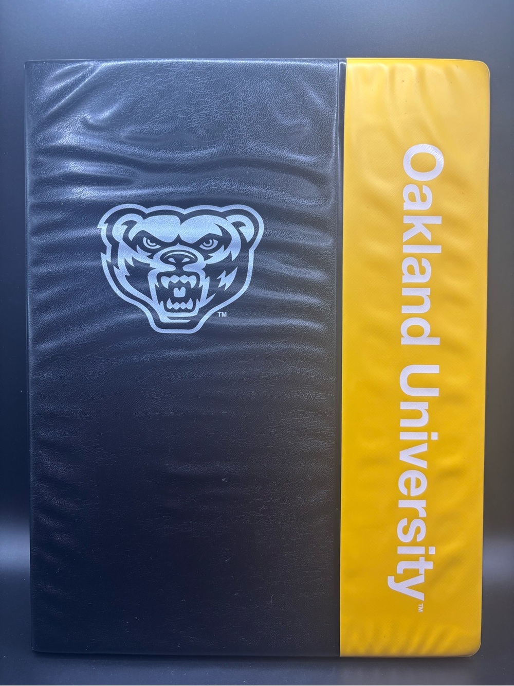 Oakland University College Grizzlies Vintage Folder Paper Pad Rochester Michigan